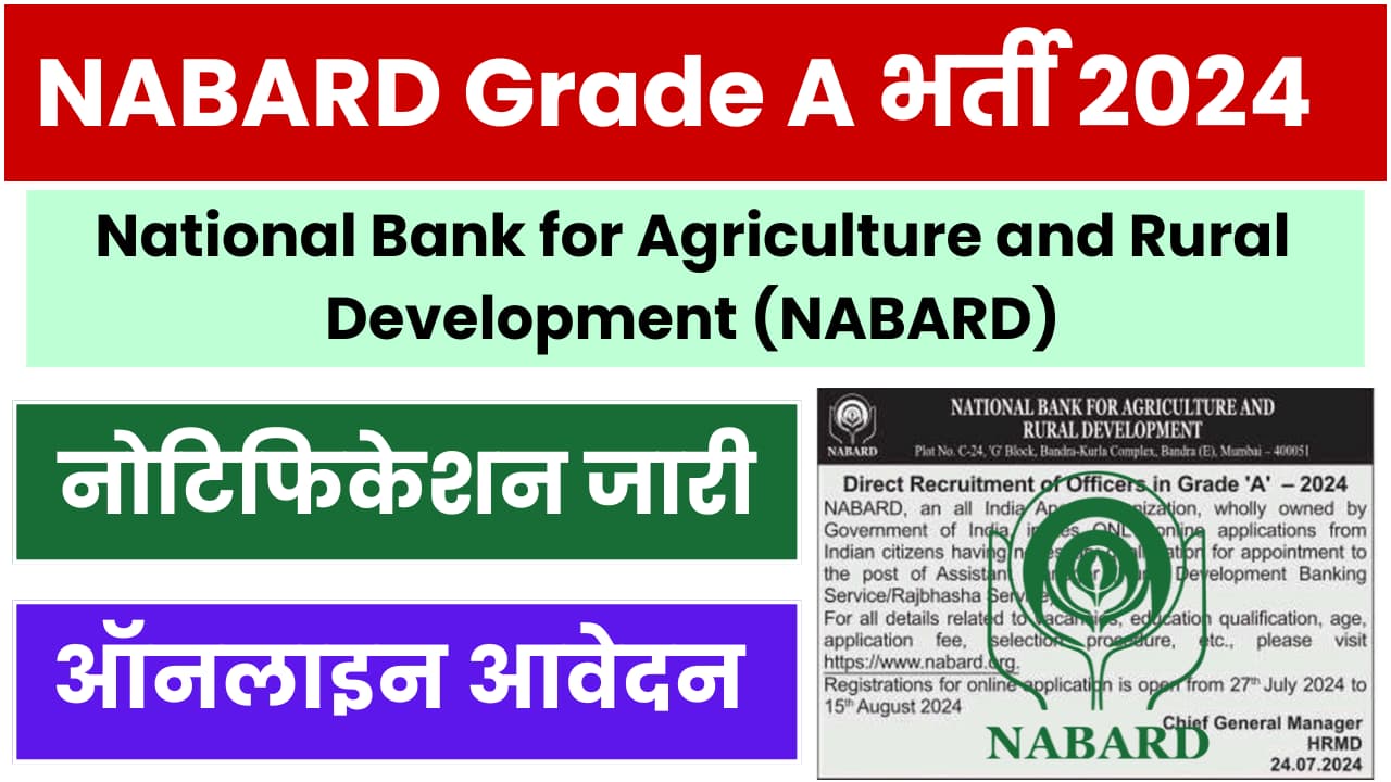 Nabard Grade A Recruitment 2024