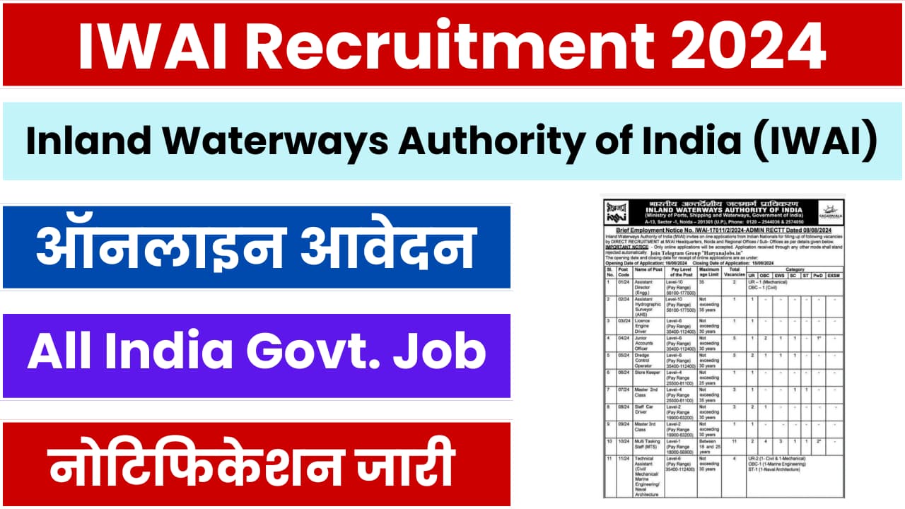 IWAI Recruitment 2024