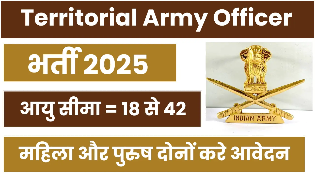 Territorial Army Officer Recruitment 2025