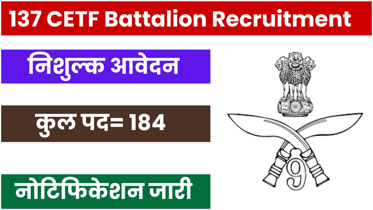 137 CETF Battalion Recruitment 2024