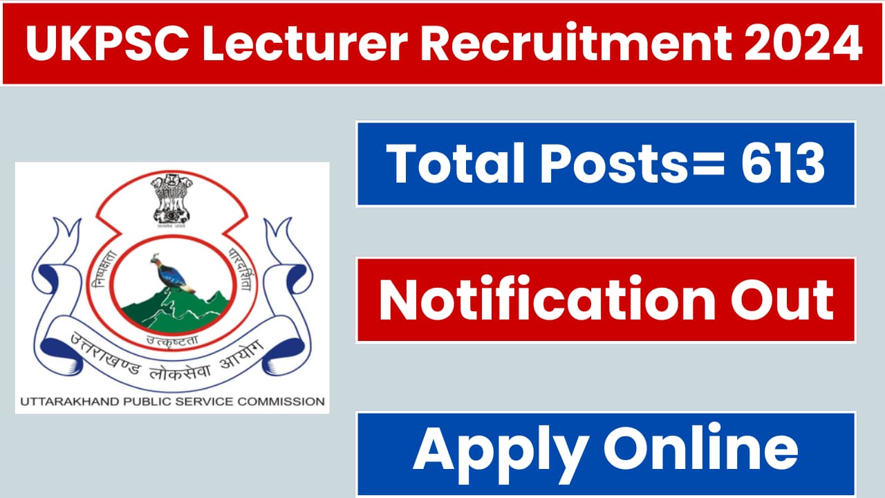 UKPSC Lecturer Recruitment